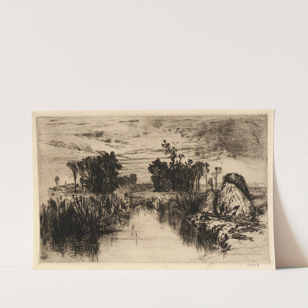 Cattails and Trees (ca. 1880-1890) by Mary Nimmo Moran