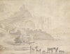 Cattle and Shepherds in a Southern Mountainous Landscape
