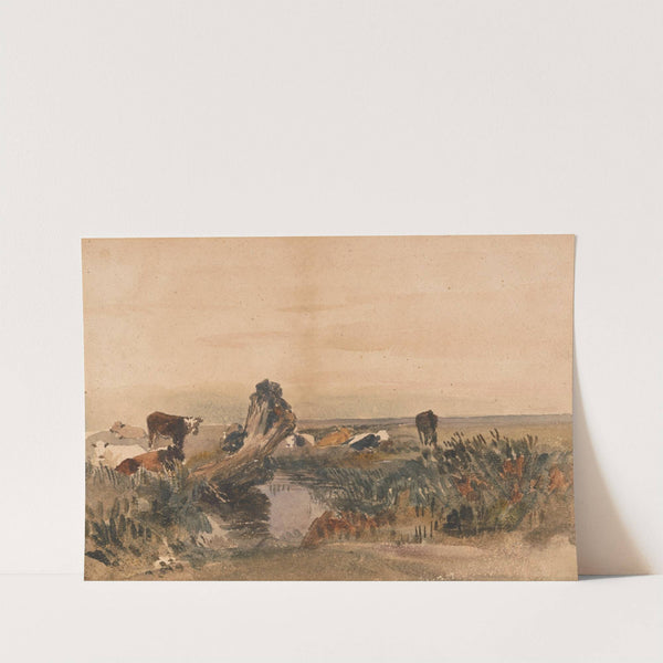 Cattle by a Stream by Peter DeWint