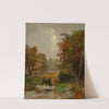 Cattle by a Stream by Jasper Francis Cropsey