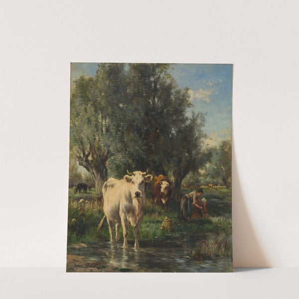 Cattle in a Landscape by Marie Dieterlé