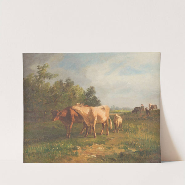 Cattle on the pasture by Constant Troyon