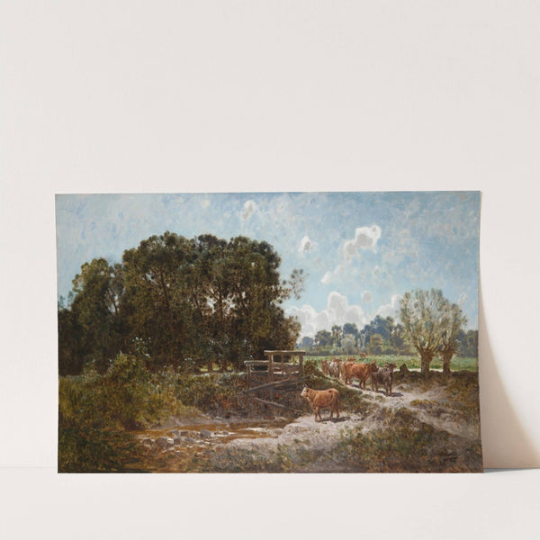 Cattle on the Pasture by Józef Szermentowski