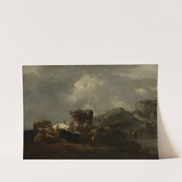Cattle Resting at a River Crossing by Willem Romeyn