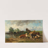 Cattle Resting on the Lakeside (1873) by Anton Braith