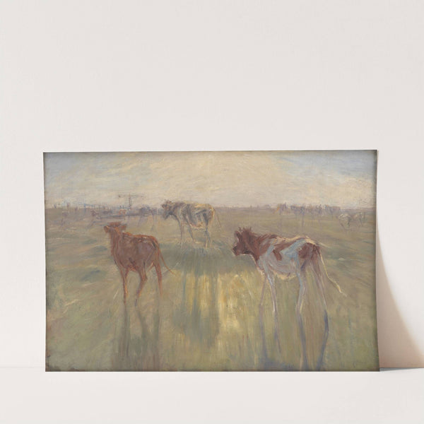 Cattle Seen against the Sun on the Island of Saltholm by Theodor Philipsen