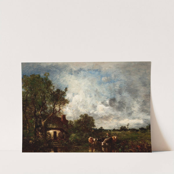 Cattle Watering by Léon-Victor Dupré