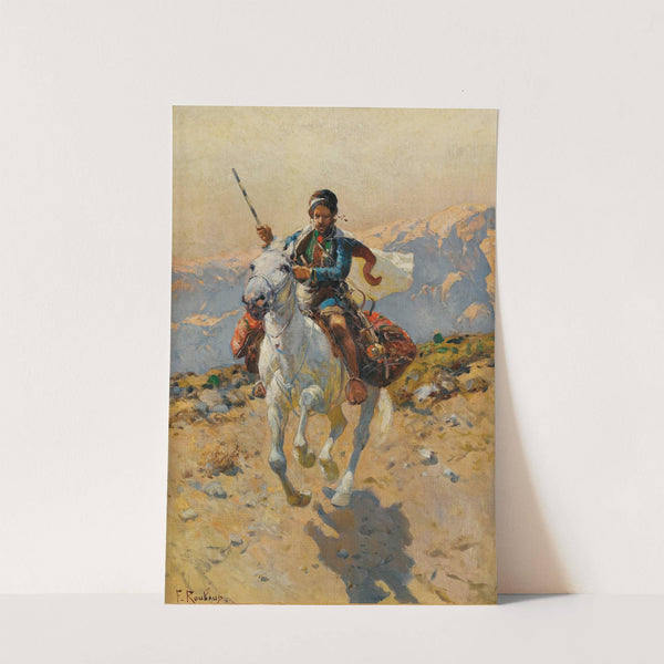 Caucasian Horseman by Franz Roubaud