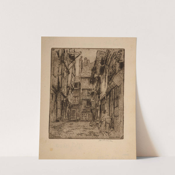 Caudebec-en-Caux – Street with old houses (1907) by Józef Pankiewicz