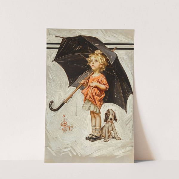 Caught in the Rain by Joseph Christian Leyendecker