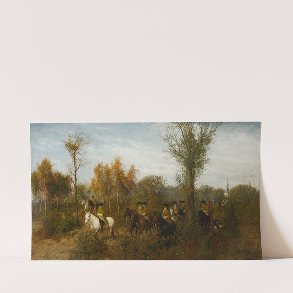 Cavalcade in a Birch Grove (1870 - 1871) by Maksymilian Gierymski