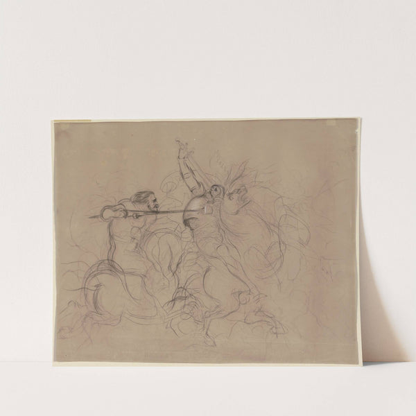 Cavalery battle by Victor Müller