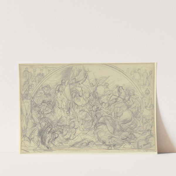 Cavalery battle by Wilhelm Altheim