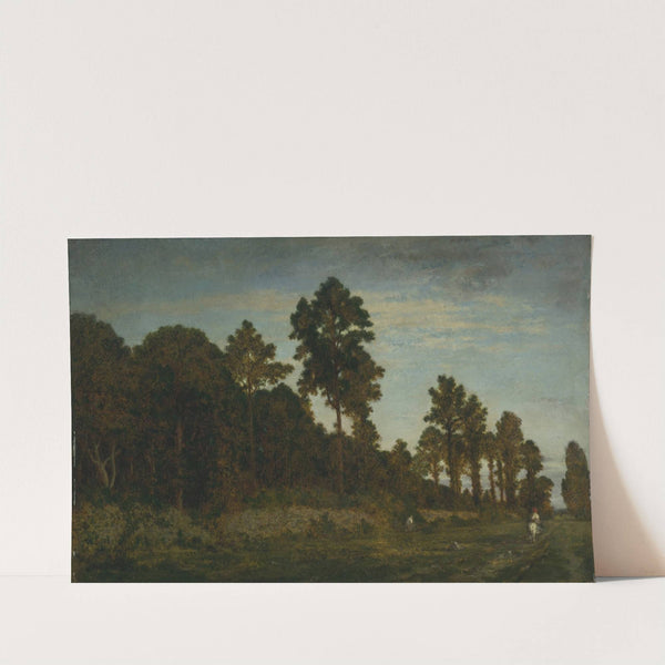 Cavalier à la lisière d'un bois by Théodore Rousseau