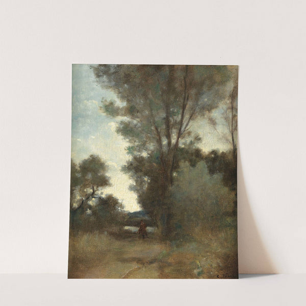 Cavalier À L’orée D’un Bois (circa 1859) by Camille Pissarro