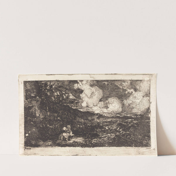 Cavalier Galopant (Galloping Horseman) (1866) by Odilon Redon