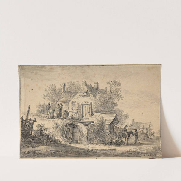 Cavalier près d’une auberge de campagne (1653) by Jan van Goyen