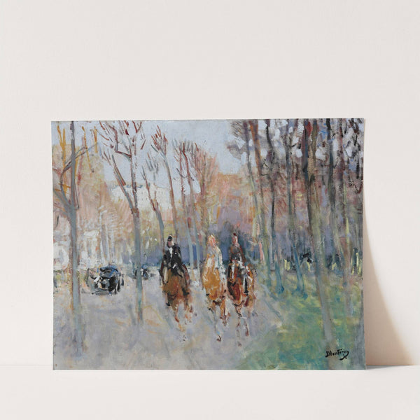 Cavaliers Au Bois De Boulogne by Pierre-Eugène Montézin