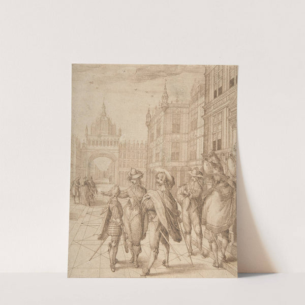 Cavaliers in a City Square by Jean de Saint-Igny