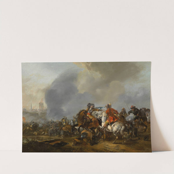 Cavalry Attacking Infantry by Pieter Wouwerman