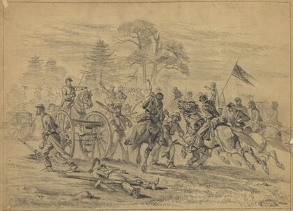 Cavalry charge near Culpeper Court House, Va.