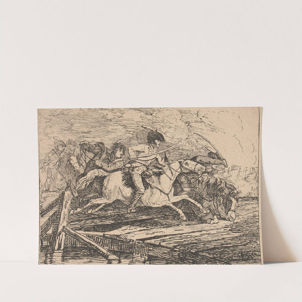 Cavalry Charging by Conrad Gessner