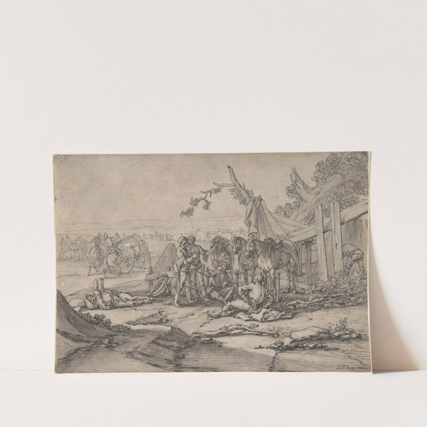 Cavalry Men at Rest (late 17th–mid-18th century) by Georg Philipp Rugendas the Elder