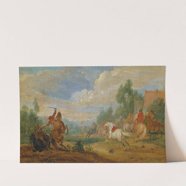 Cavalry Skirmish by Adam Frans van der Meulen