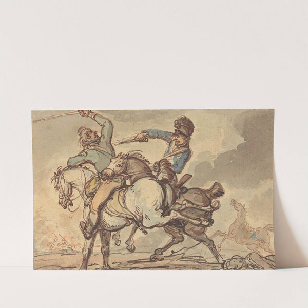 Cavalry Skirmish by Thomas Rowlandson