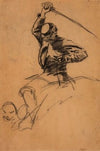Cavalry Soldier with Sword on Horseback