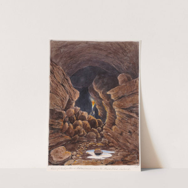 Cave of Surtshellir or Robber’s Cavern, Iceland by Charles Hamilton Smith