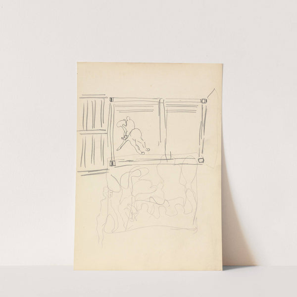 Cave of the Golden Calf; Design for a Decorative Panel, Horse and Rider by Spencer Frederick Gore