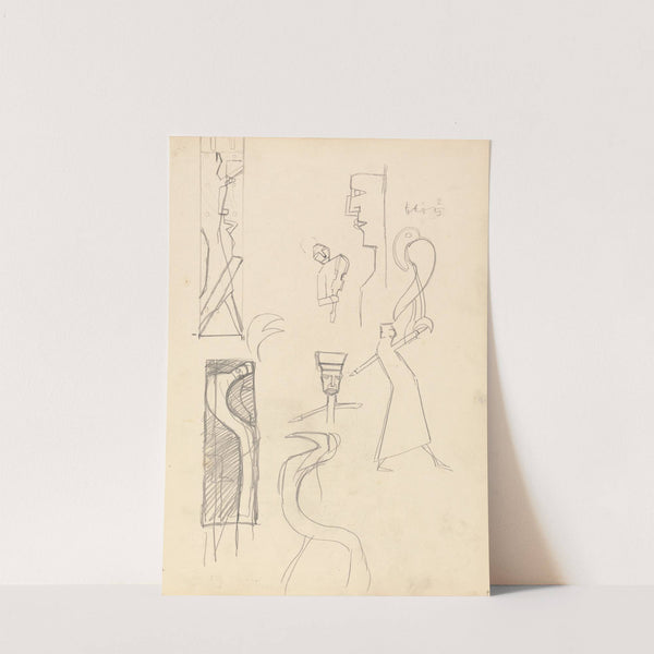 Cave of the Golden Calf; Study of Geometric Figures by Spencer Frederick Gore