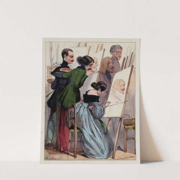 Ce n’est pas la tête de Van-Dick qui les occupe tous (1840) by Charles Vernier