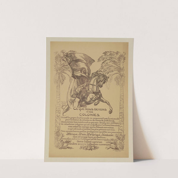 Ce que nous devons à nos colonies (1918) by Victor Prouvé