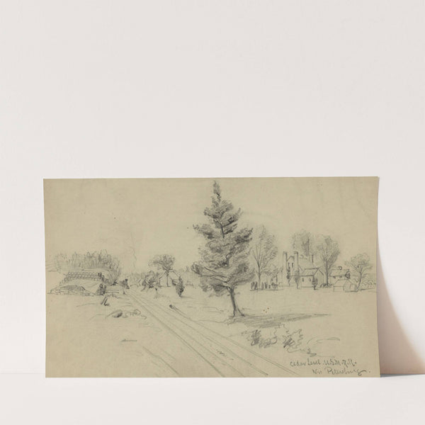 Cedar Level U.S.M.R.R., Nr Petersburg (1860-1865) by Alfred Rudolph Waud