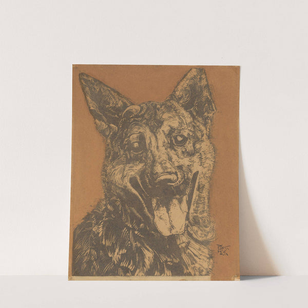 Cees, portret van een hond (1912) by Dick Ket