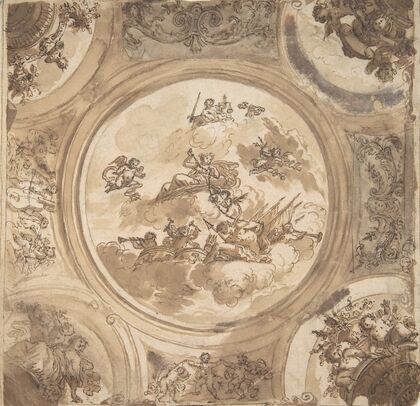 Ceiling Design with an Allegory of Victory