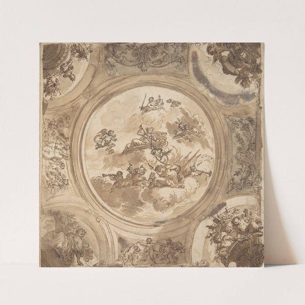 Ceiling Design with an Allegory of Victory by Daniel Marot the Elder