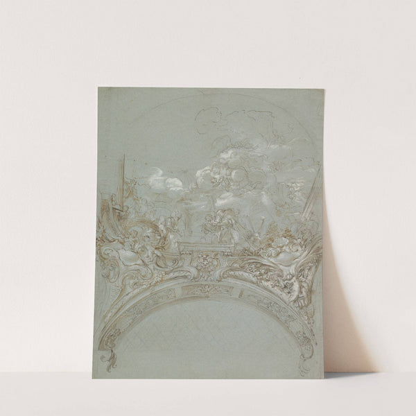 Ceiling Design with the Presentation in the Temple by Gregorio de' Ferrari