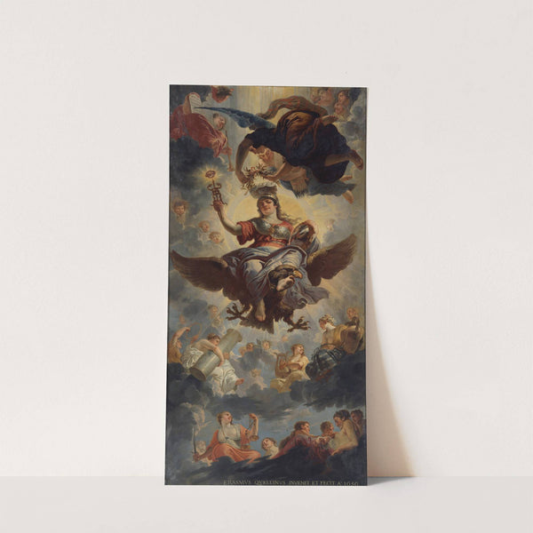 Ceiling of the Council Chamber (1656) by Erasmus Quellinus the younger