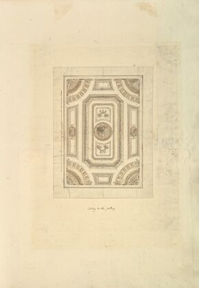 Ceiling to the Gallery, Houghton Hall, Norfolk