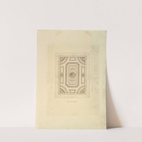 Ceiling to the Gallery, Houghton Hall, Norfolk by Isaac Ware
