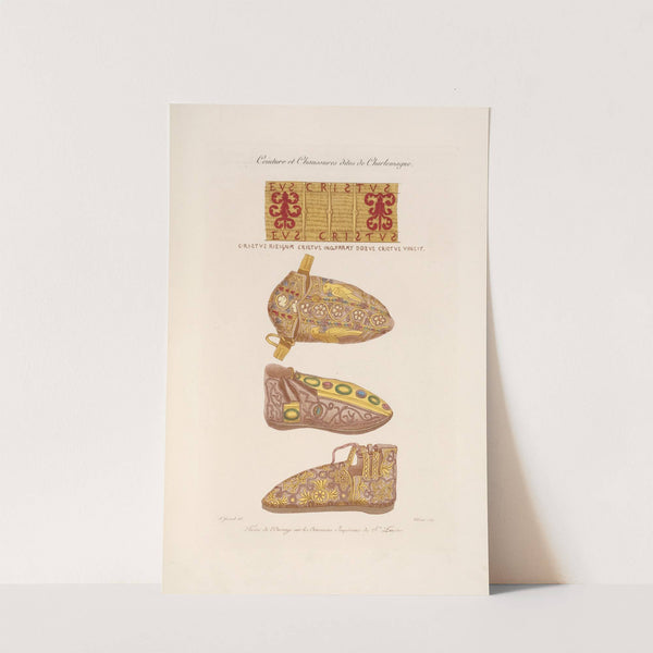 Ceintures de chaussures dites de Charlemagne. (1839) by Nicolas Xavier Willemin