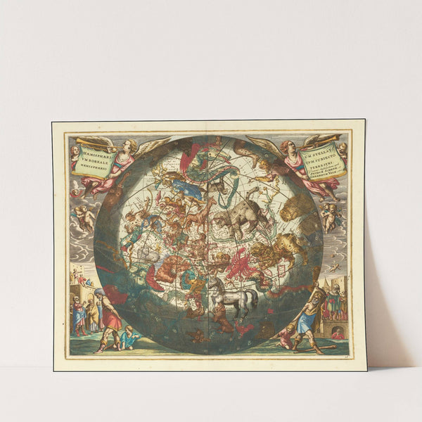 celestial chart of the Northern Sky (1660) by Andreas Cellarius