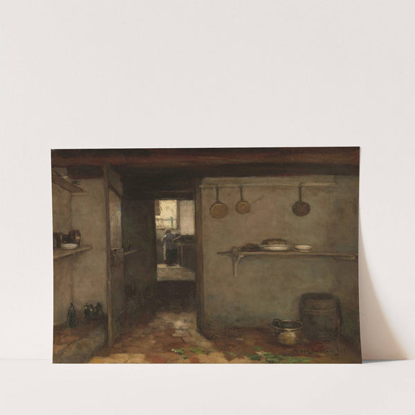 Cellar of the Artist’s Home in The Hague (1888) by Johan Hendrik Weissenbruch