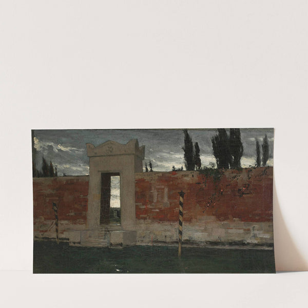 Cemetery in Venice, sketch (1876) by Władysław Czachórski