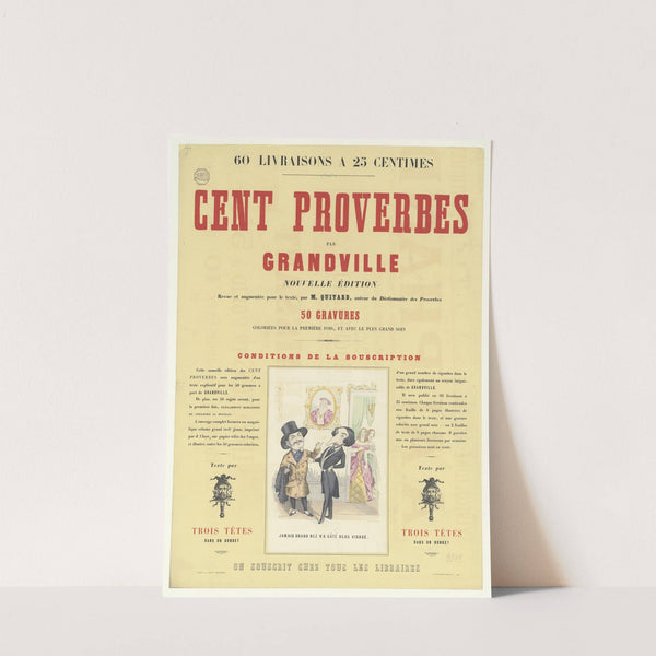 Cent proverbes par Grandville (1869) by C. Faccio