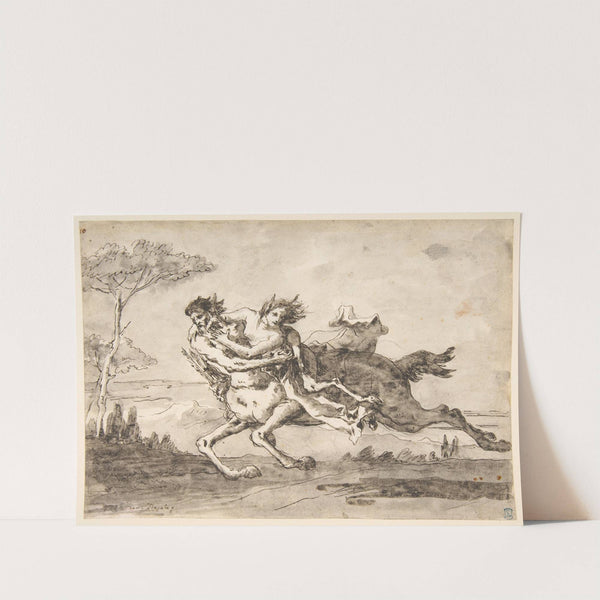 Centaur Abducting a Satyress (1727–1804) by Giovanni Domenico Tiepolo