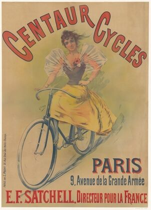 Centaur Cycles. Paris, 9, avenue de la Grande Armée. E.F. Satchell (1898)